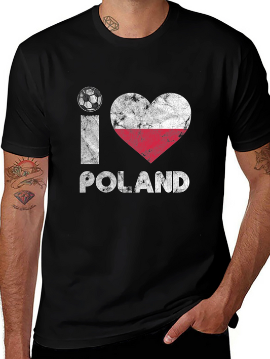 I Love Poland Soccer T-Shirt