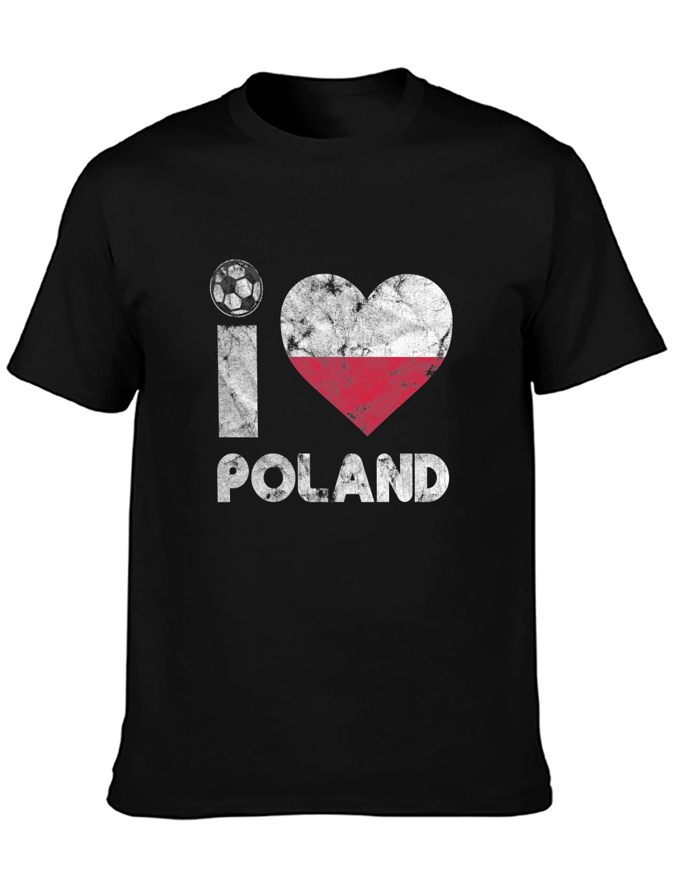 I Love Poland Soccer T-Shirt