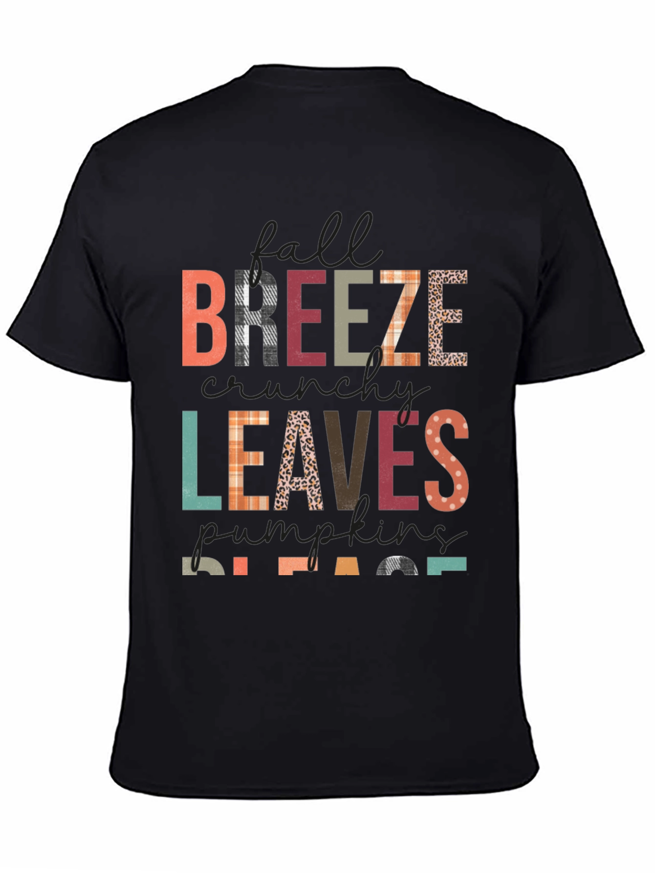 Fall Breeze Leaves Pumpkins Please T-Shirt