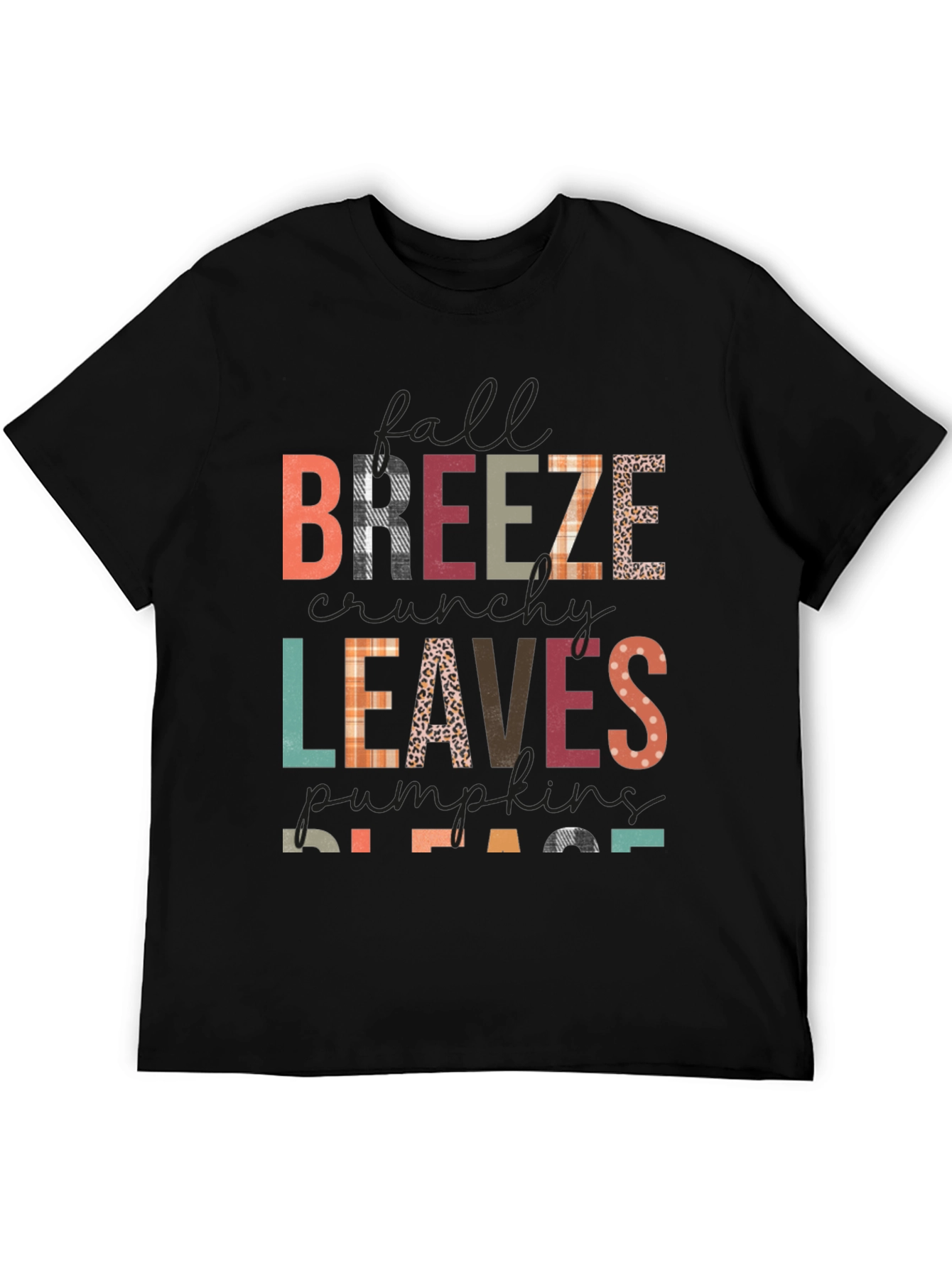 Fall Breeze Leaves Pumpkins Please T-Shirt