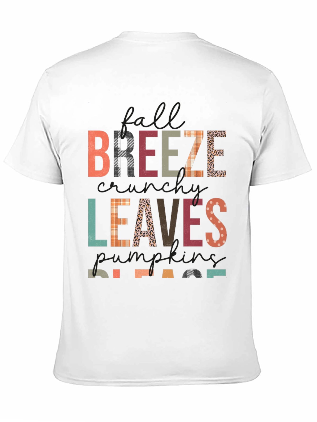 Fall Breeze Leaves Pumpkins Please T-Shirt