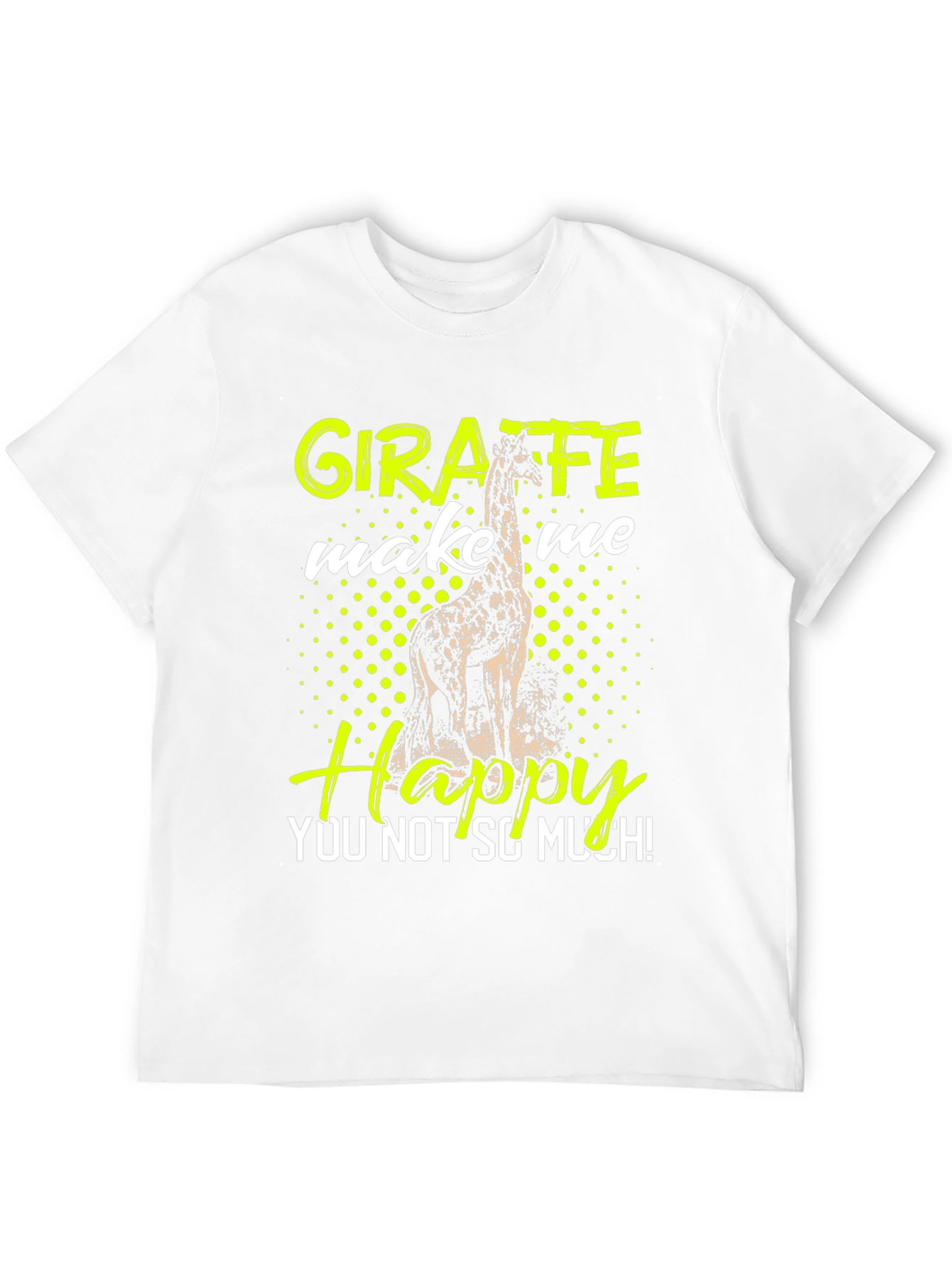 Giraffe Make Me Happy Graphic Tee