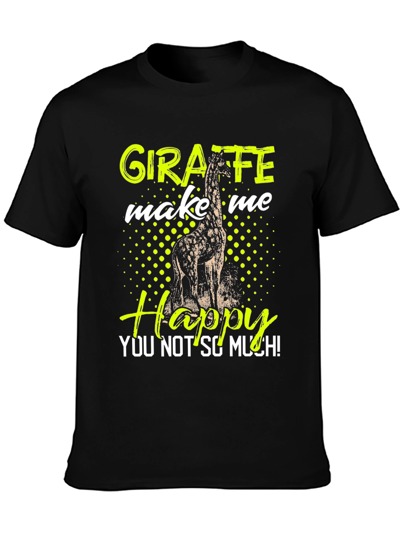 Giraffe Make Me Happy Graphic Tee