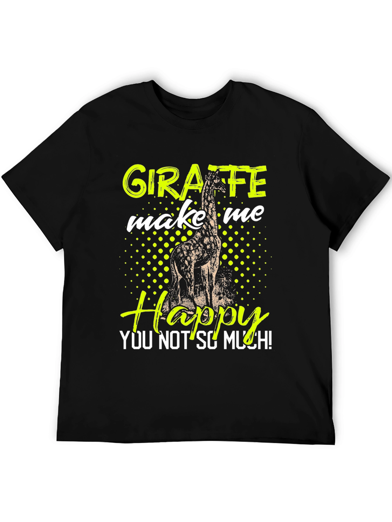 Giraffe Make Me Happy Graphic Tee