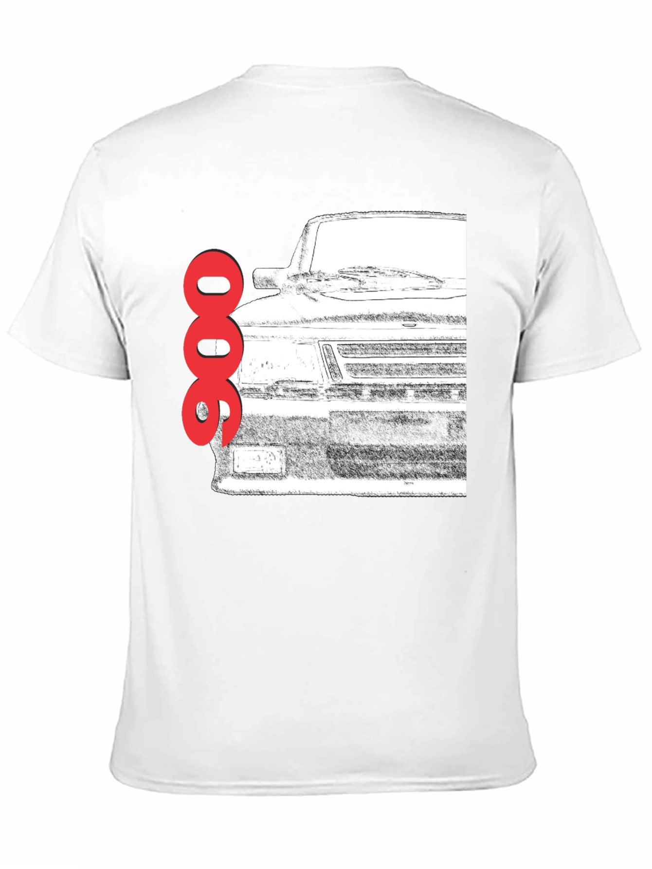 Saab 900 Turbo T-Shirt - Classic Car Graphic Tee