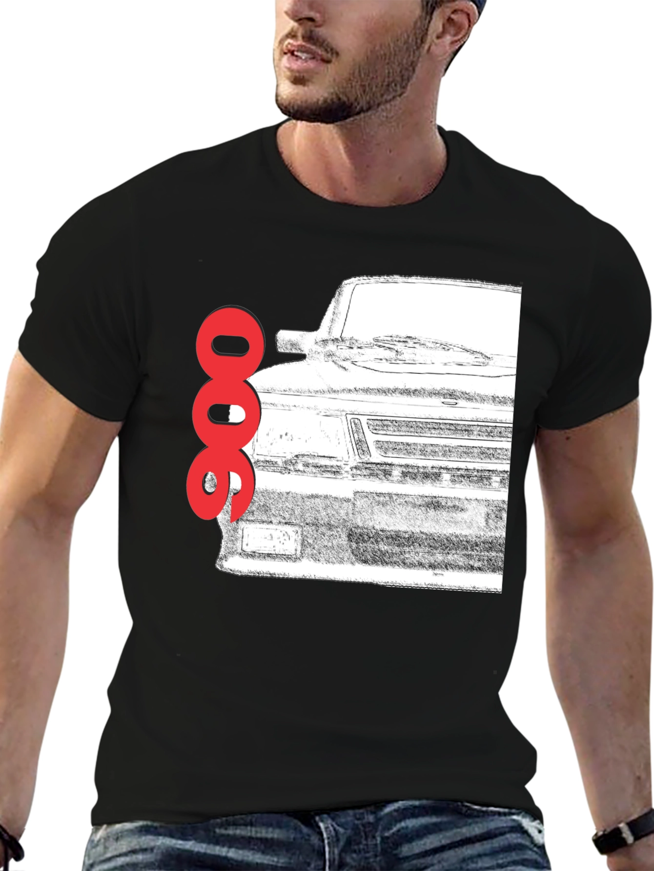 Saab 900 Turbo T-Shirt - Classic Car Graphic Tee