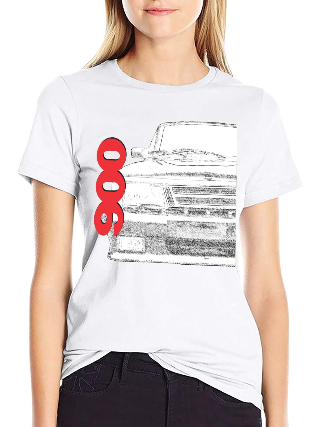 Saab 900 Turbo T-Shirt - Classic Car Graphic Tee