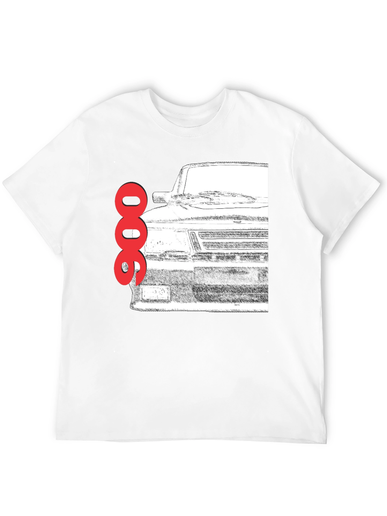 Saab 900 Turbo T-Shirt - Classic Car Graphic Tee