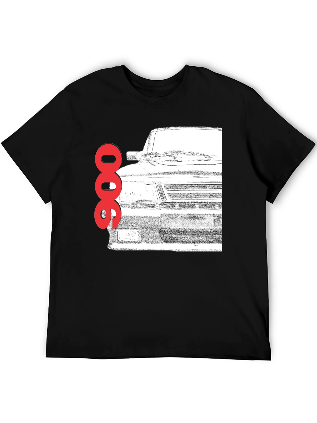 Saab 900 Turbo T-Shirt - Classic Car Graphic Tee