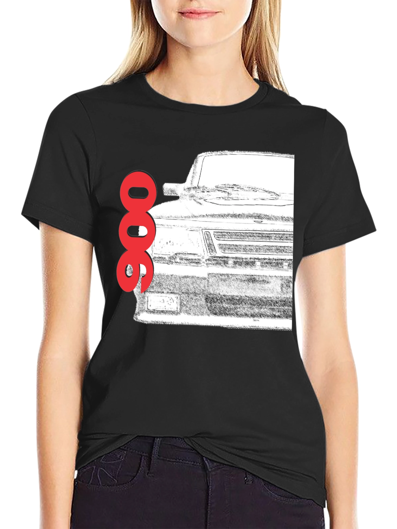 Saab 900 Turbo T-Shirt - Classic Car Graphic Tee
