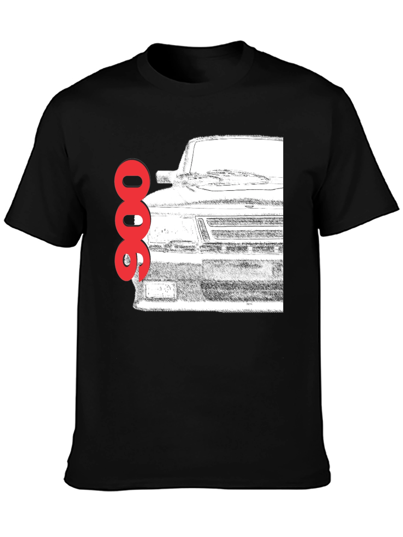 Saab 900 Turbo T-Shirt - Classic Car Graphic Tee