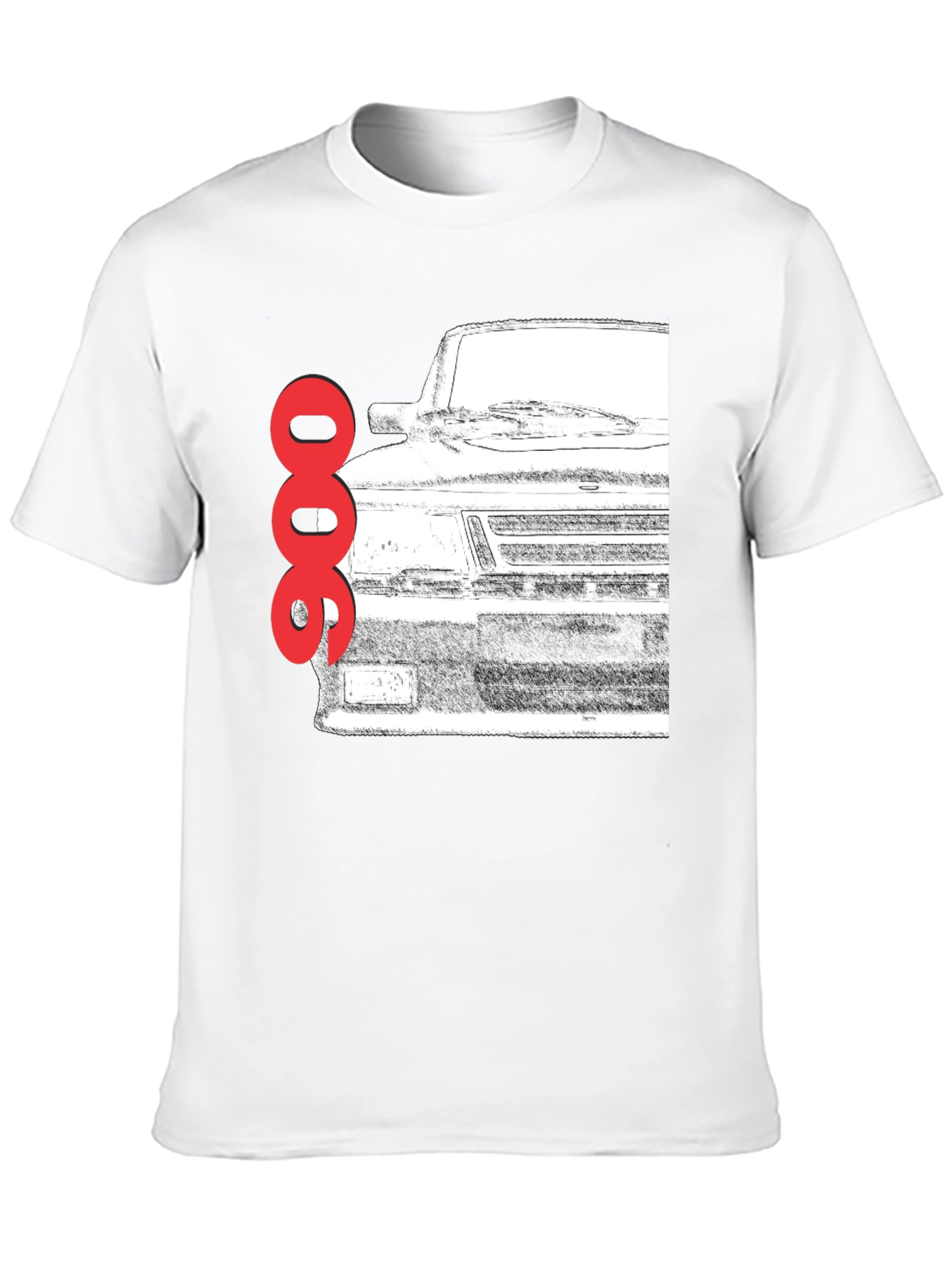Saab 900 Turbo T-Shirt - Classic Car Graphic Tee