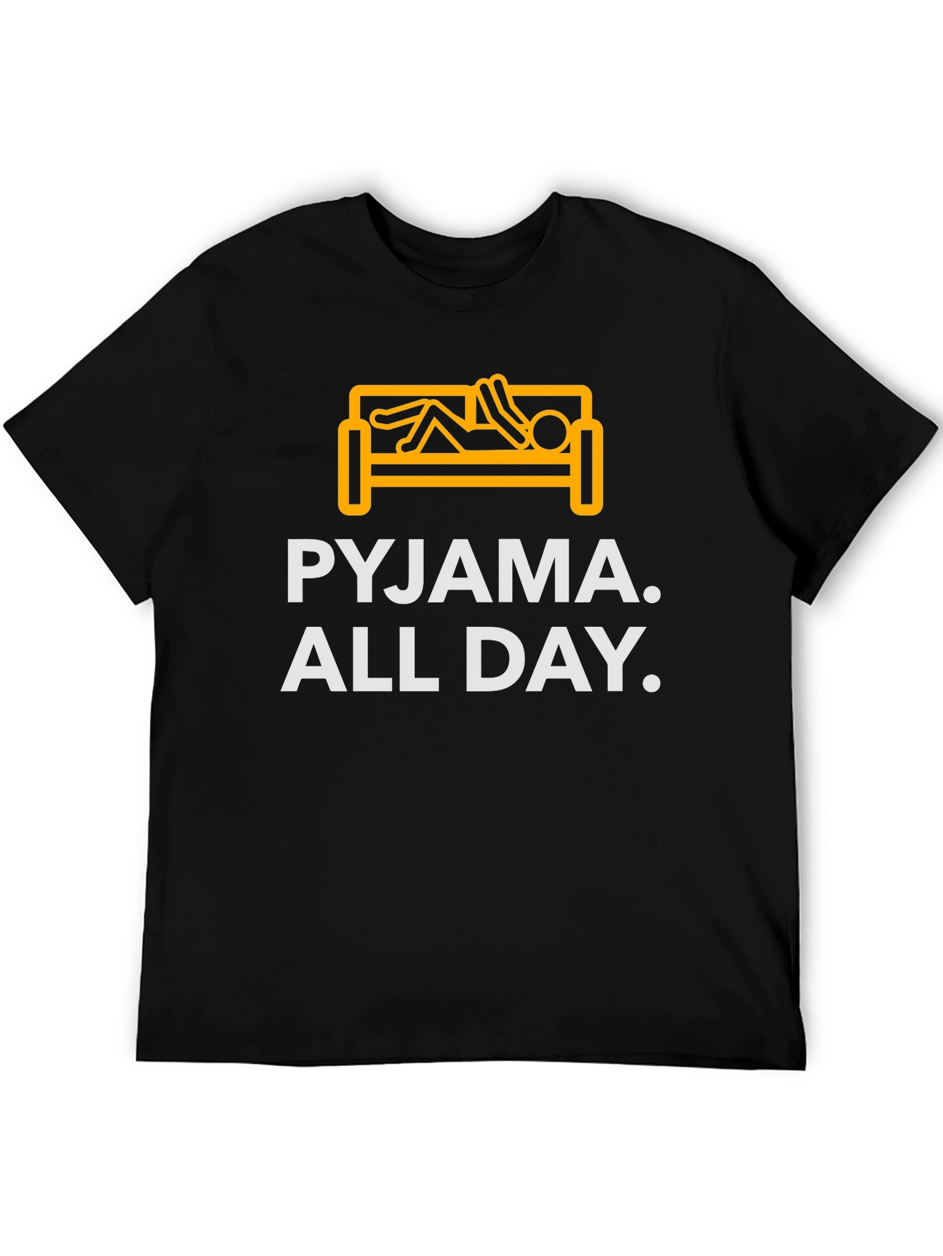 Pyjama All Day Black Graphic T-Shirt