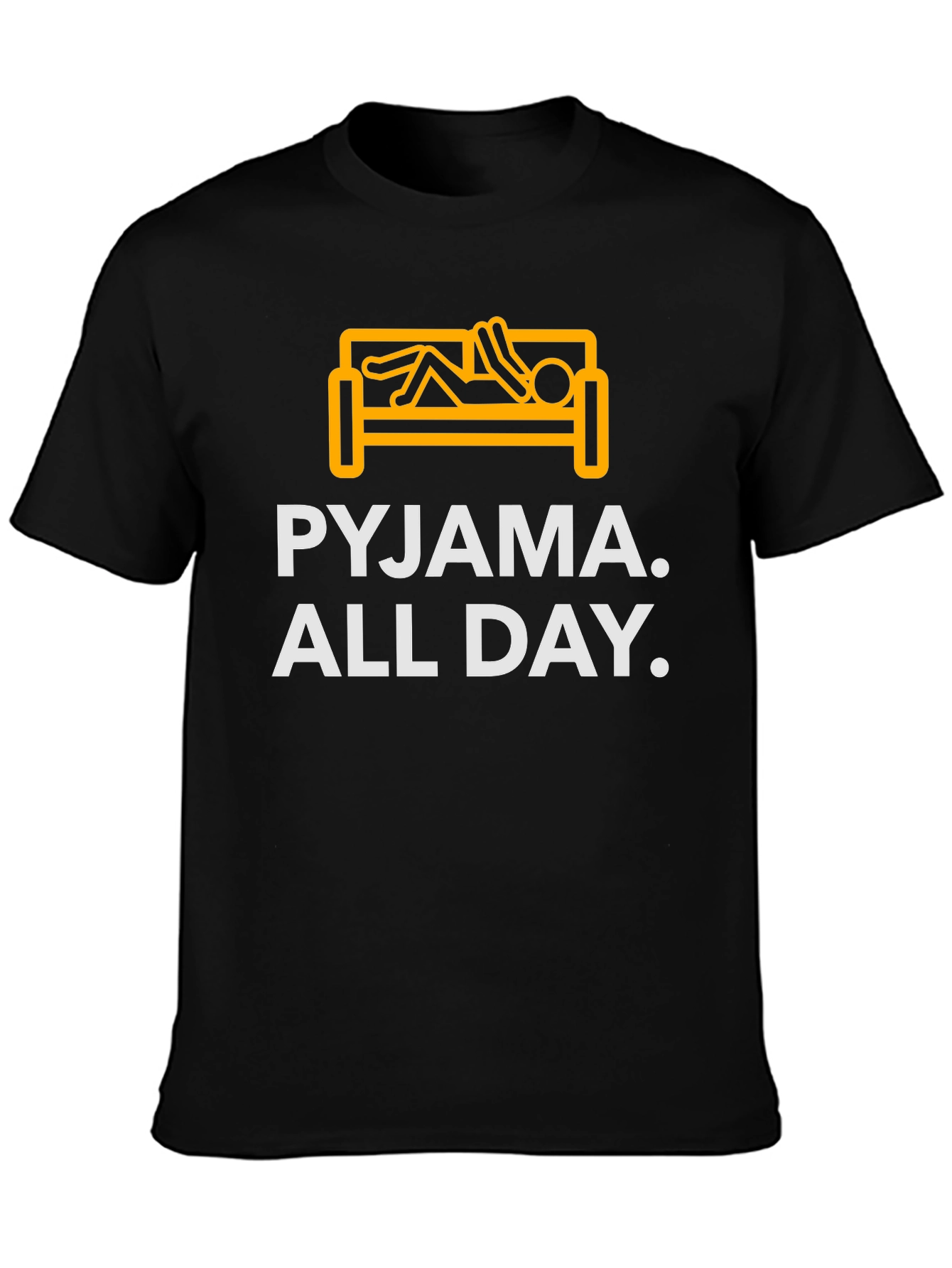 Pyjama All Day Black Graphic T-Shirt