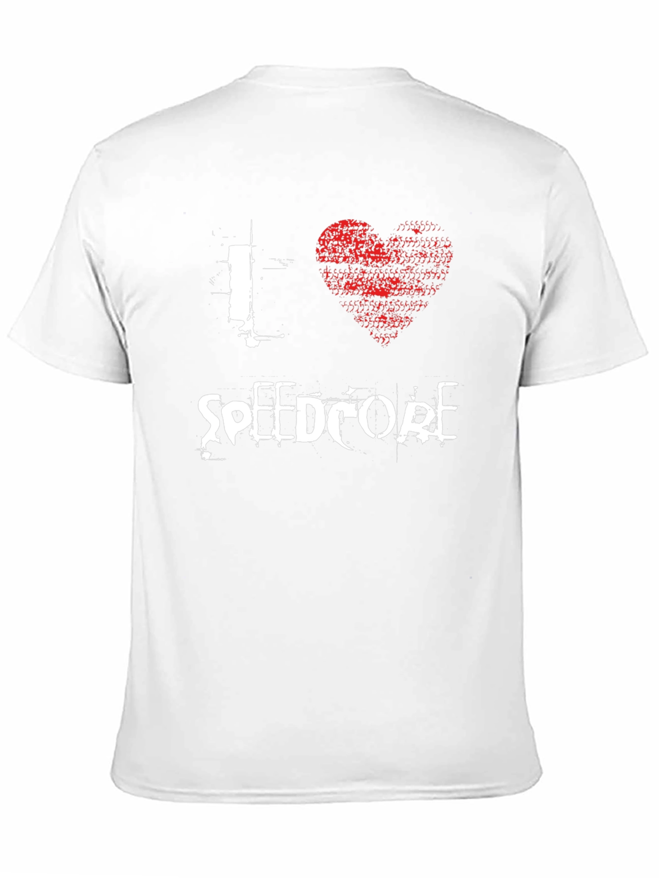 I Love Speedcore Black Graphic T-Shirt