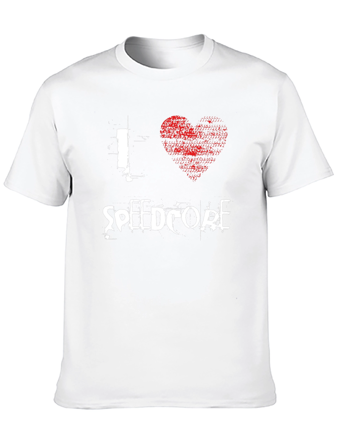 I Love Speedcore Black Graphic T-Shirt