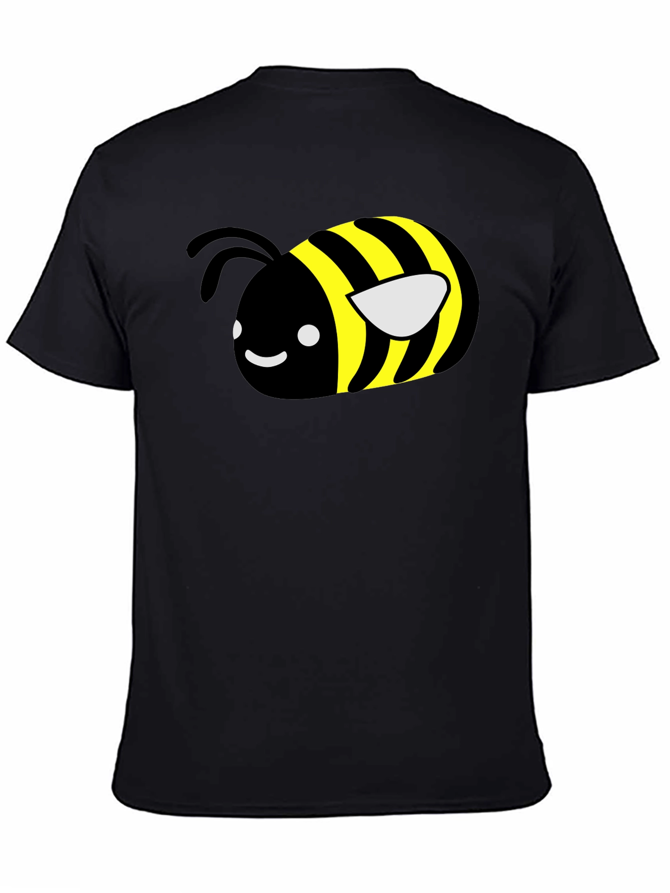 Cute Bee Graphic T-Shirt - Black Unisex Tee