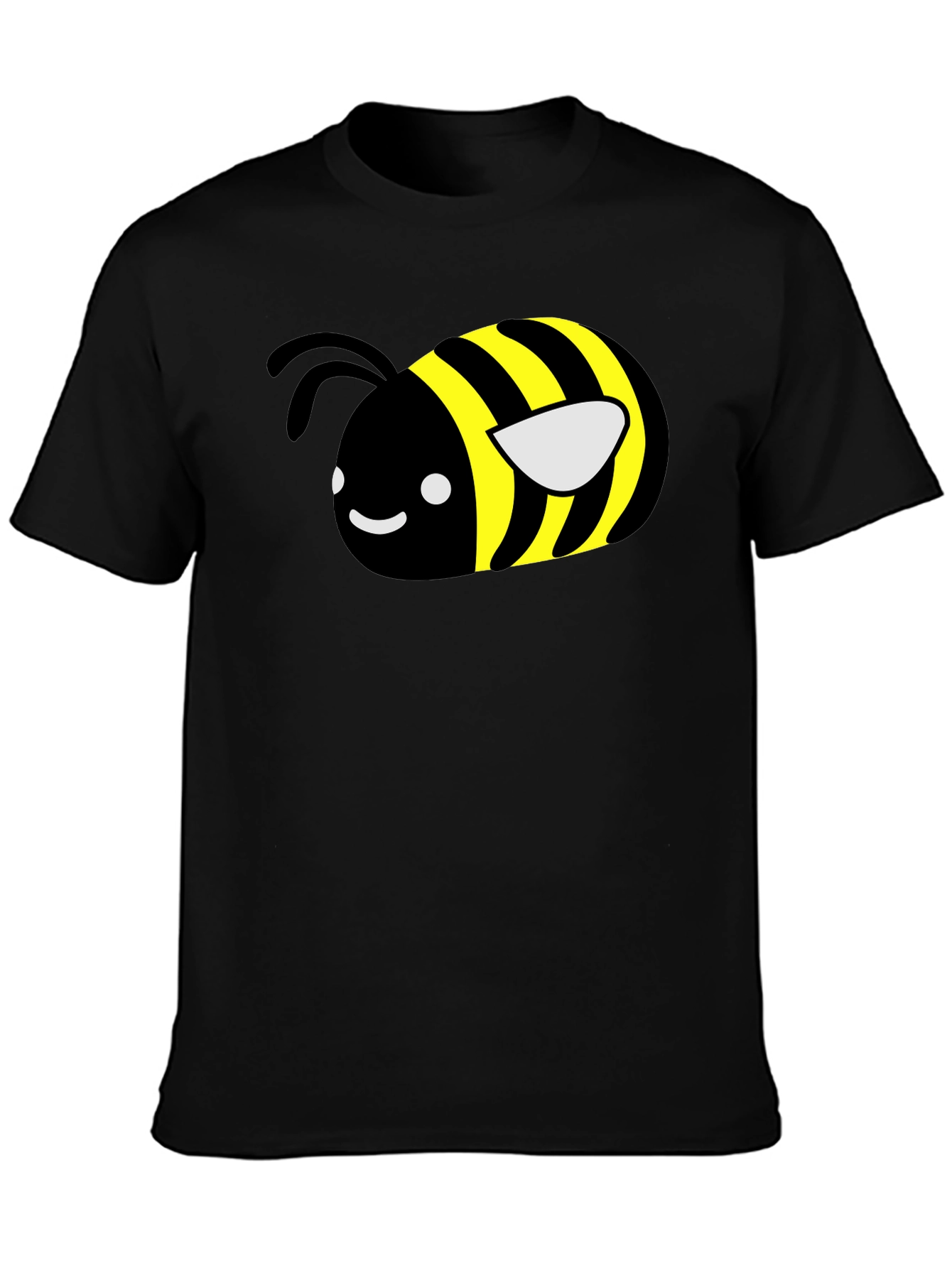 Cute Bee Graphic T-Shirt - Black Unisex Tee