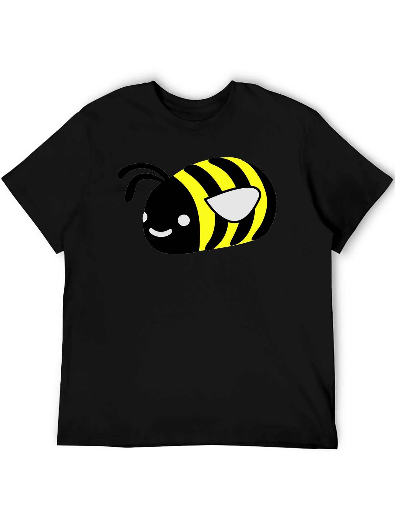 Cute Bee Graphic T-Shirt - Black Unisex Tee