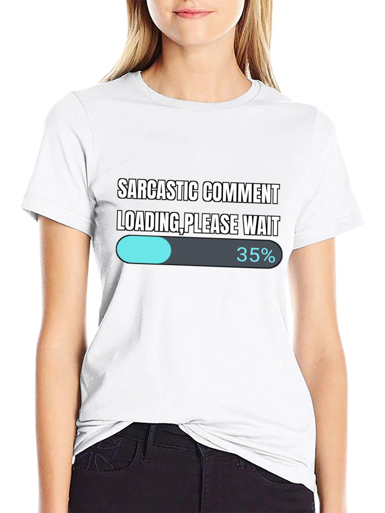 Sarcastic Comment Loading T-Shirt - Funny Novelty Tee