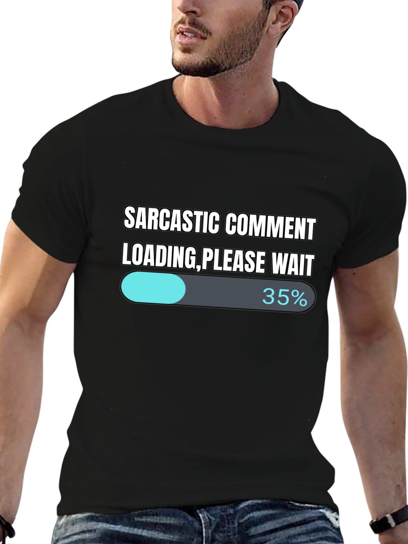 Sarcastic Comment Loading T-Shirt - Funny Novelty Tee
