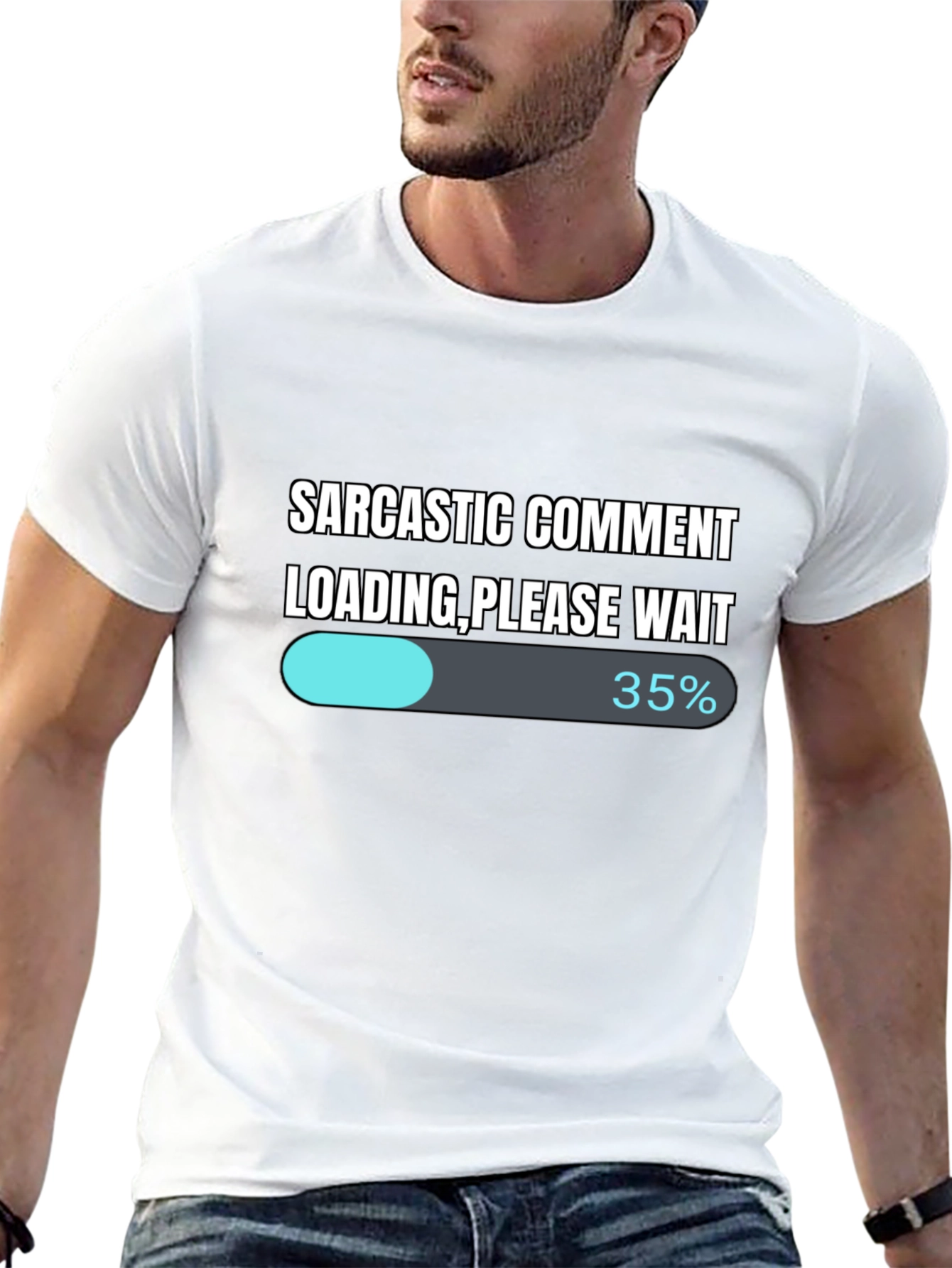 Sarcastic Comment Loading T-Shirt - Funny Novelty Tee