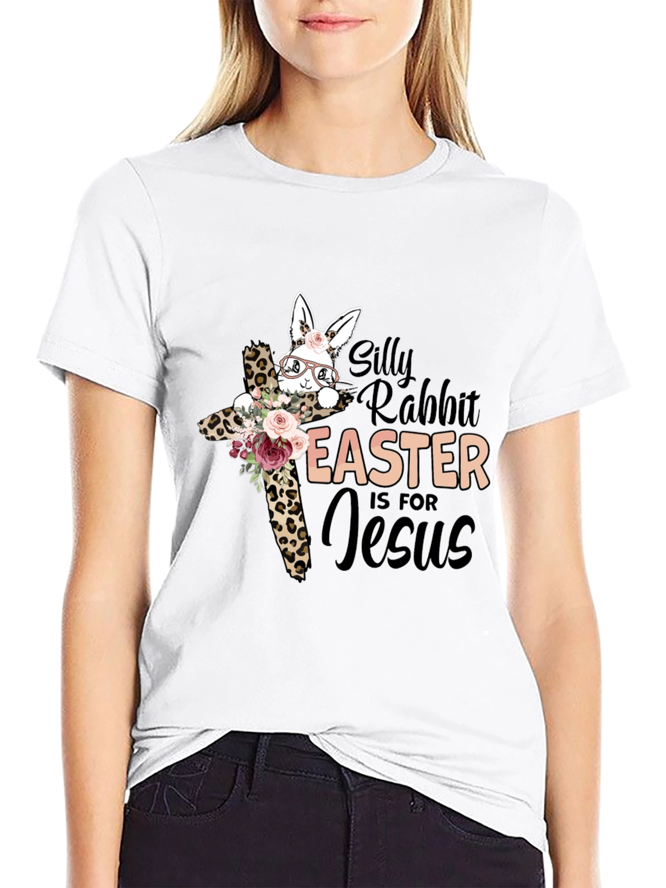 Easter Jesus Silly Rabbit Graphic Tee