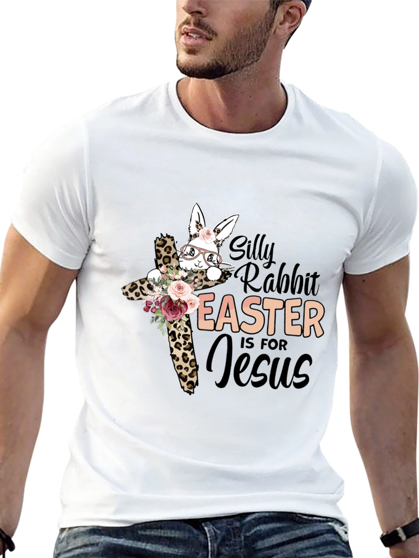 Easter Jesus Silly Rabbit Graphic Tee