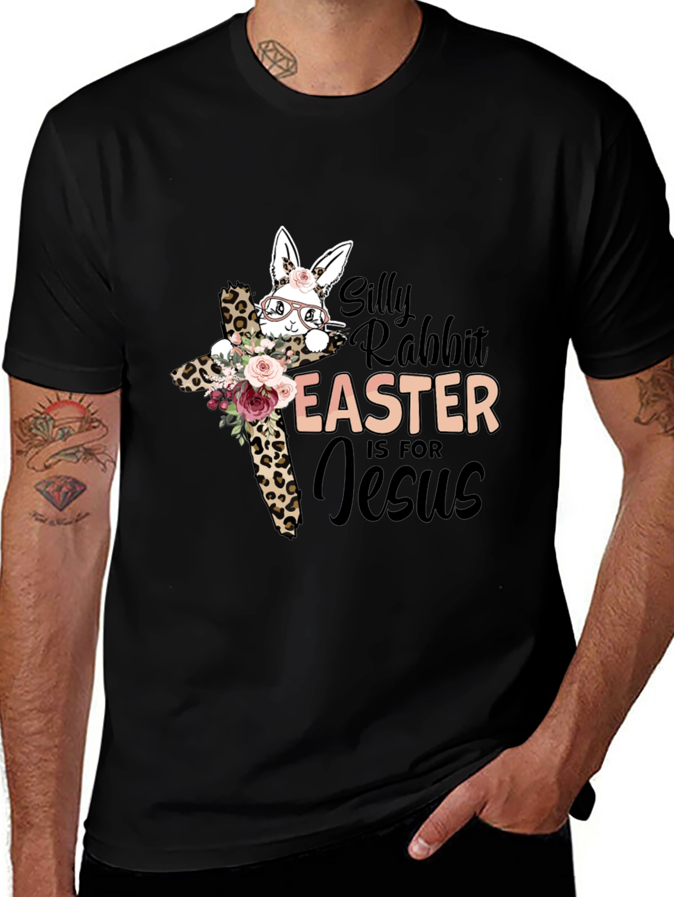 Easter Jesus Silly Rabbit Graphic Tee