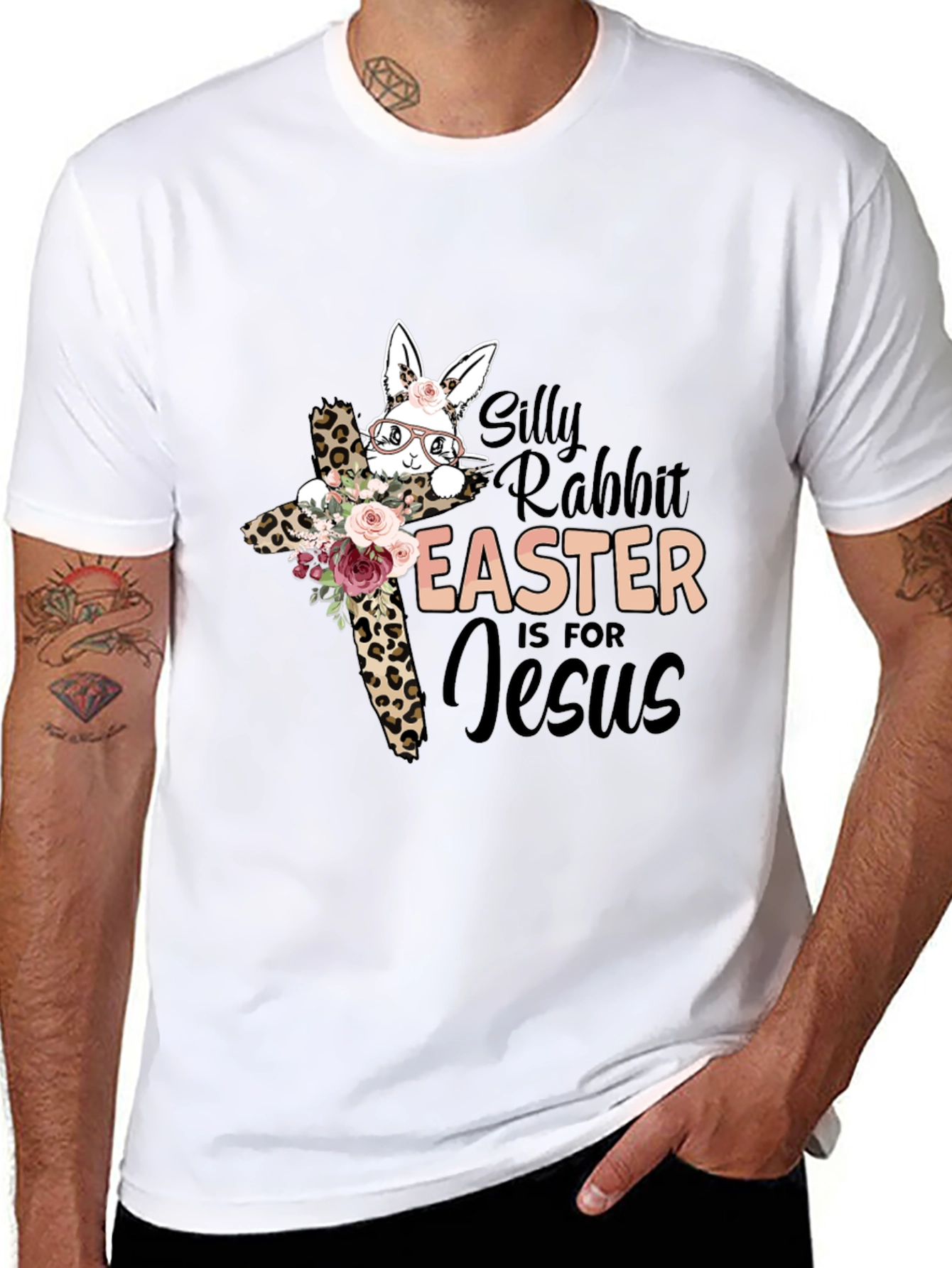 Easter Jesus Silly Rabbit Graphic Tee