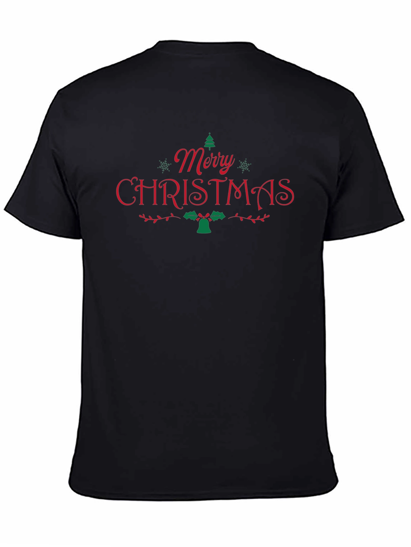 Festive Merry Christmas Graphic Tee - Holiday Apparel