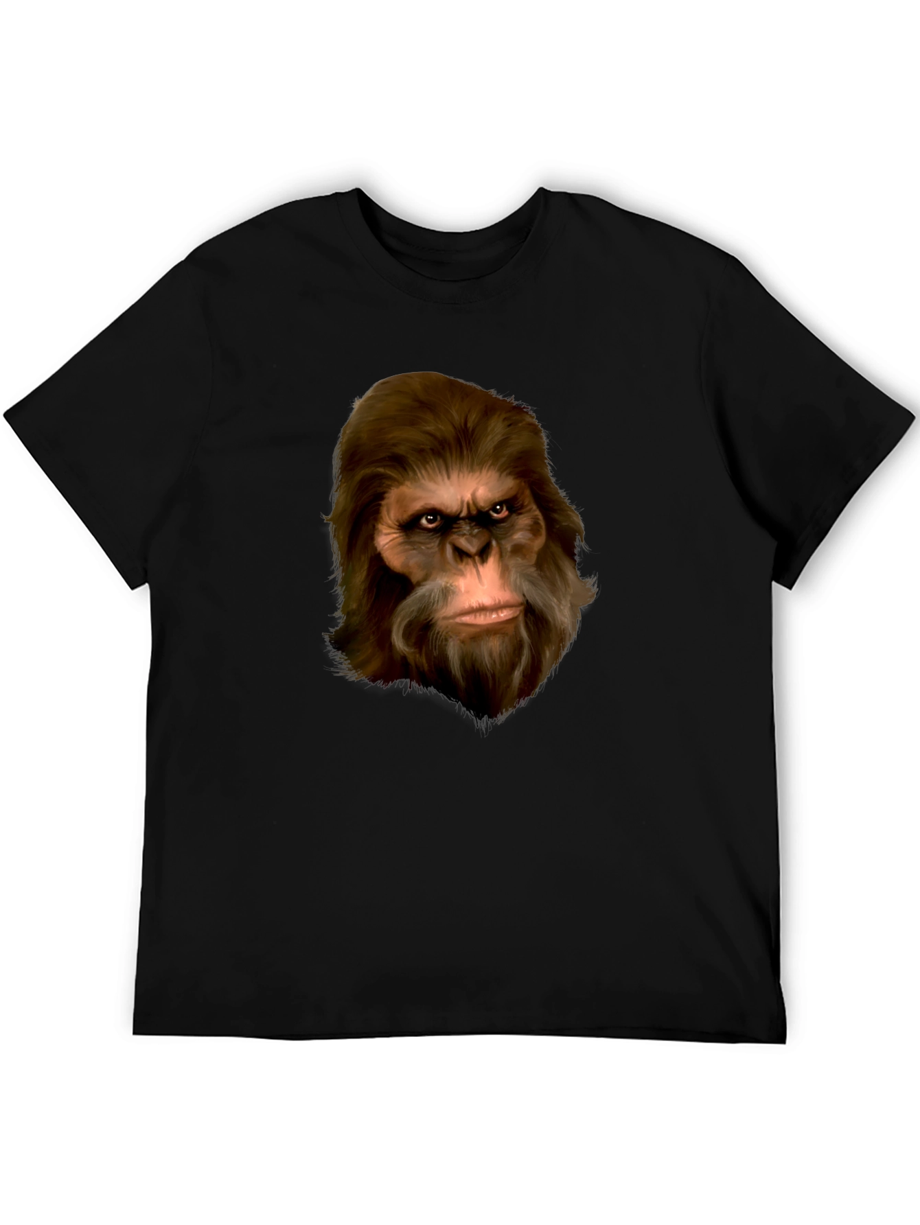 Sasquatch Portrait T-Shirt - Black