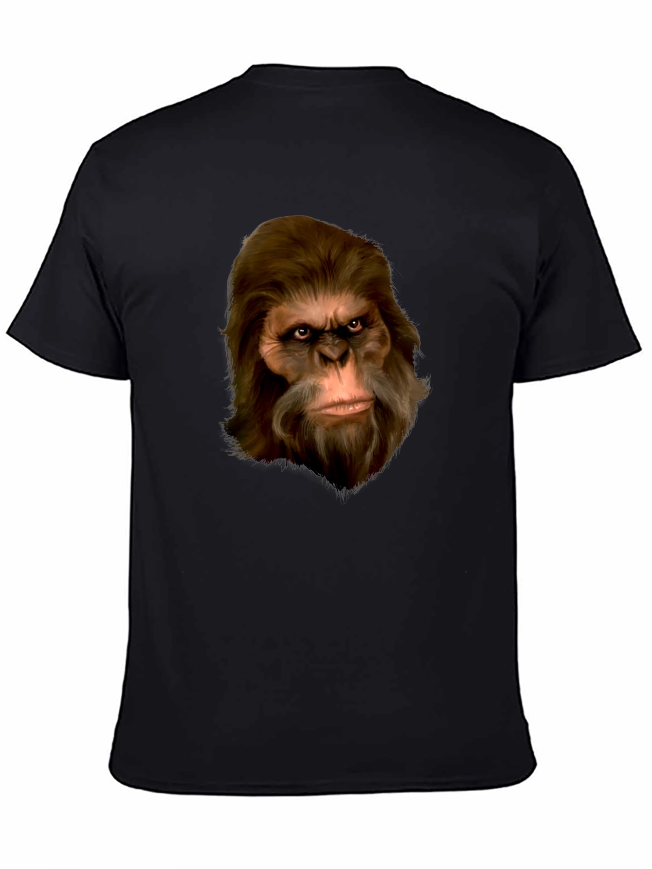 Sasquatch Portrait T-Shirt - Black