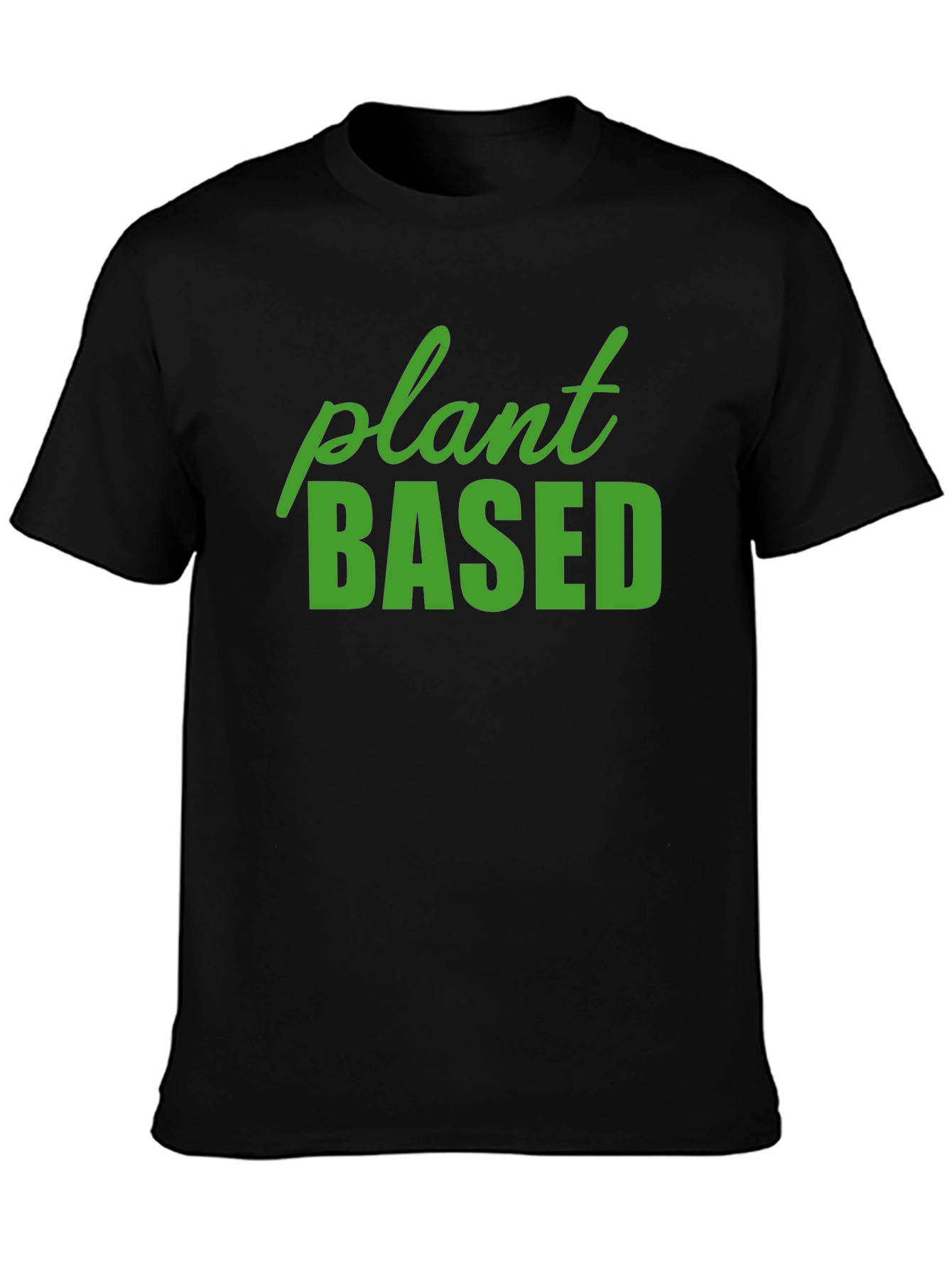 Plant Based Black T-Shirt - Vegan Lifestyle