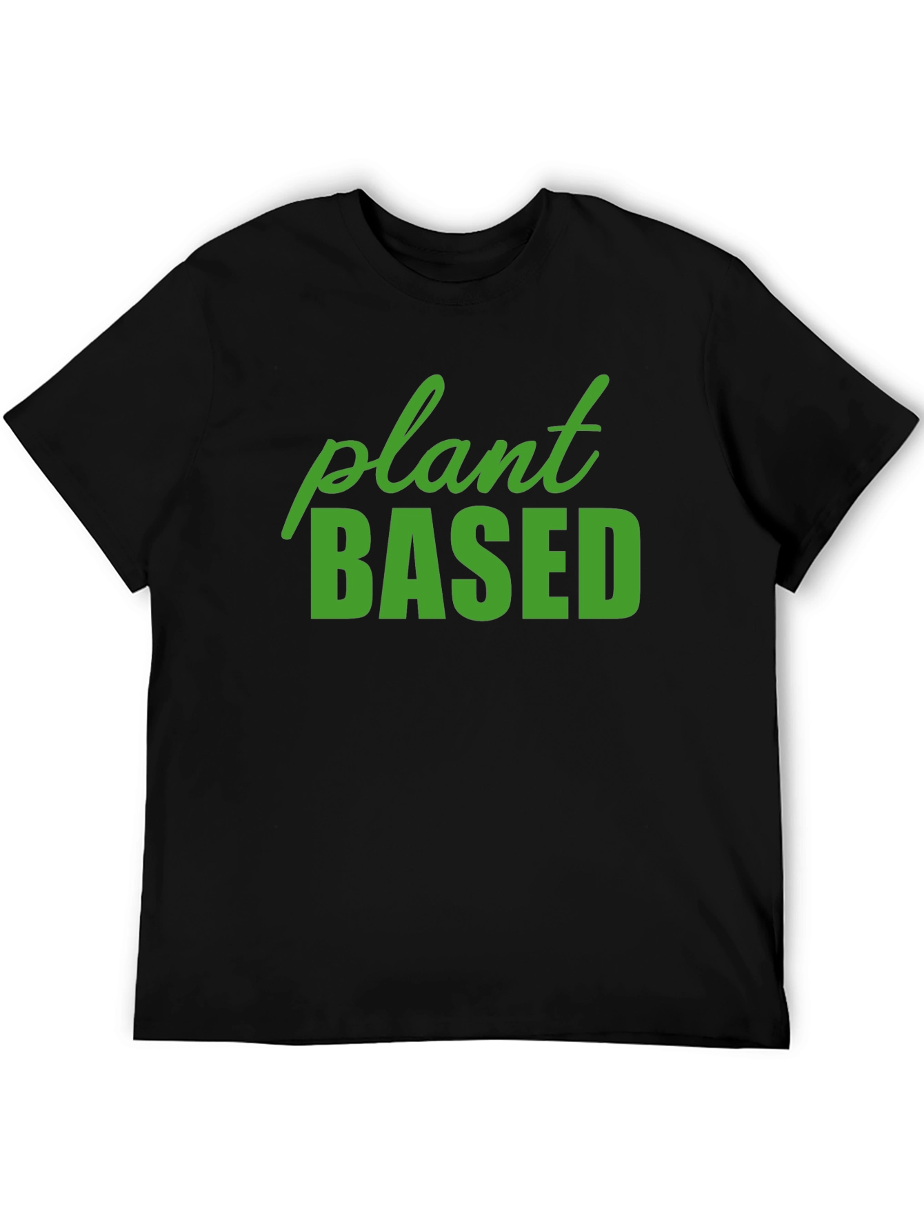 Plant Based Black T-Shirt - Vegan Lifestyle