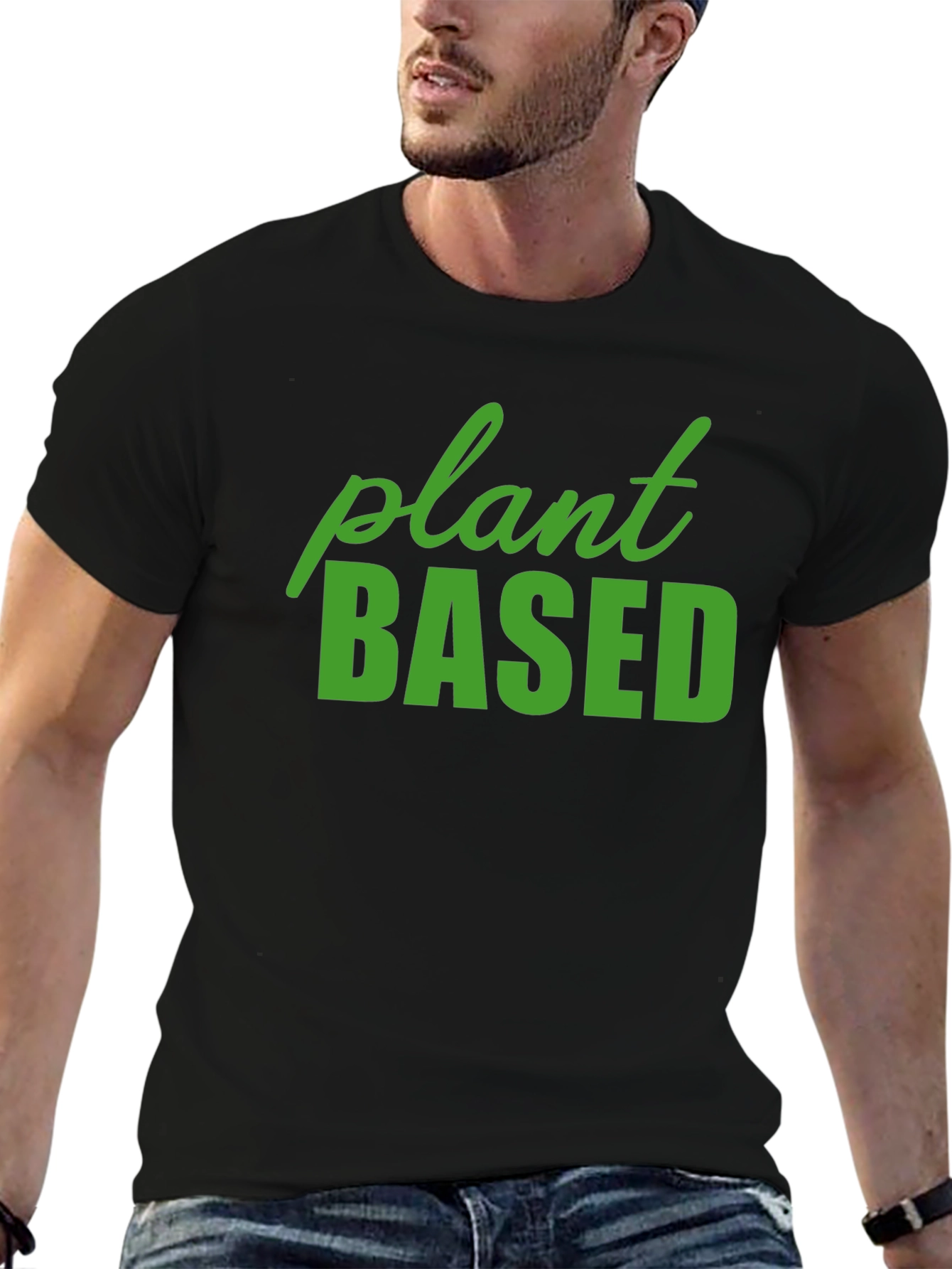 Plant Based Black T-Shirt - Vegan Lifestyle