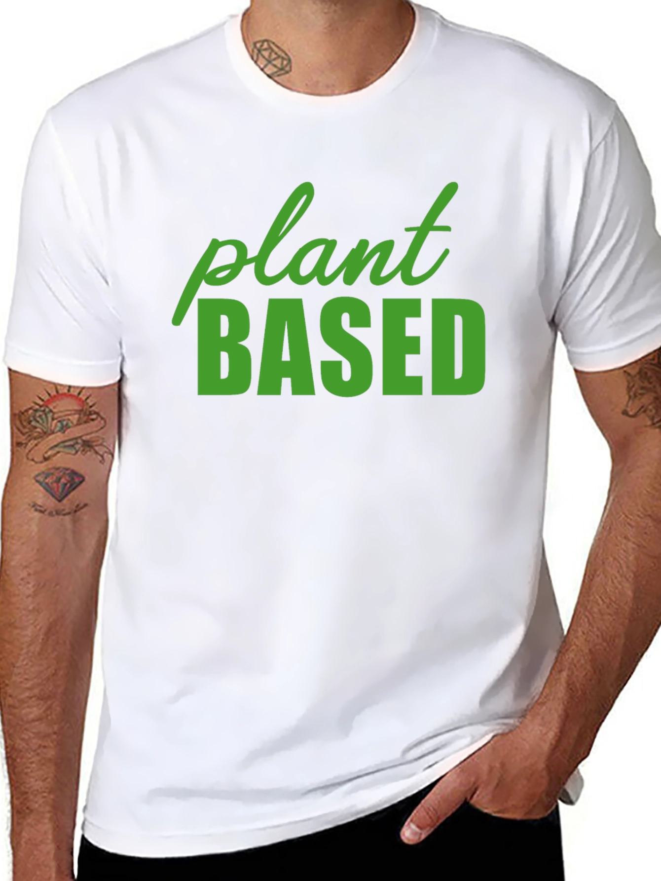 Plant Based Black T-Shirt - Vegan Lifestyle
