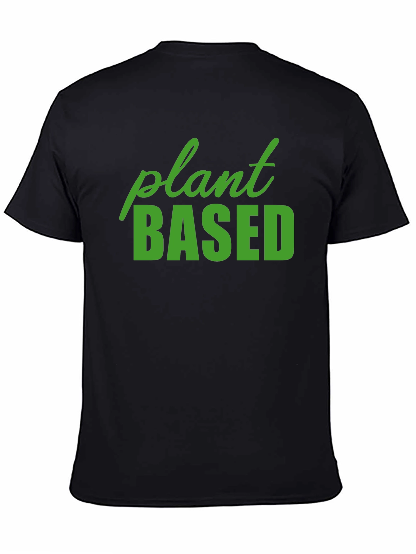 Plant Based Black T-Shirt - Vegan Lifestyle