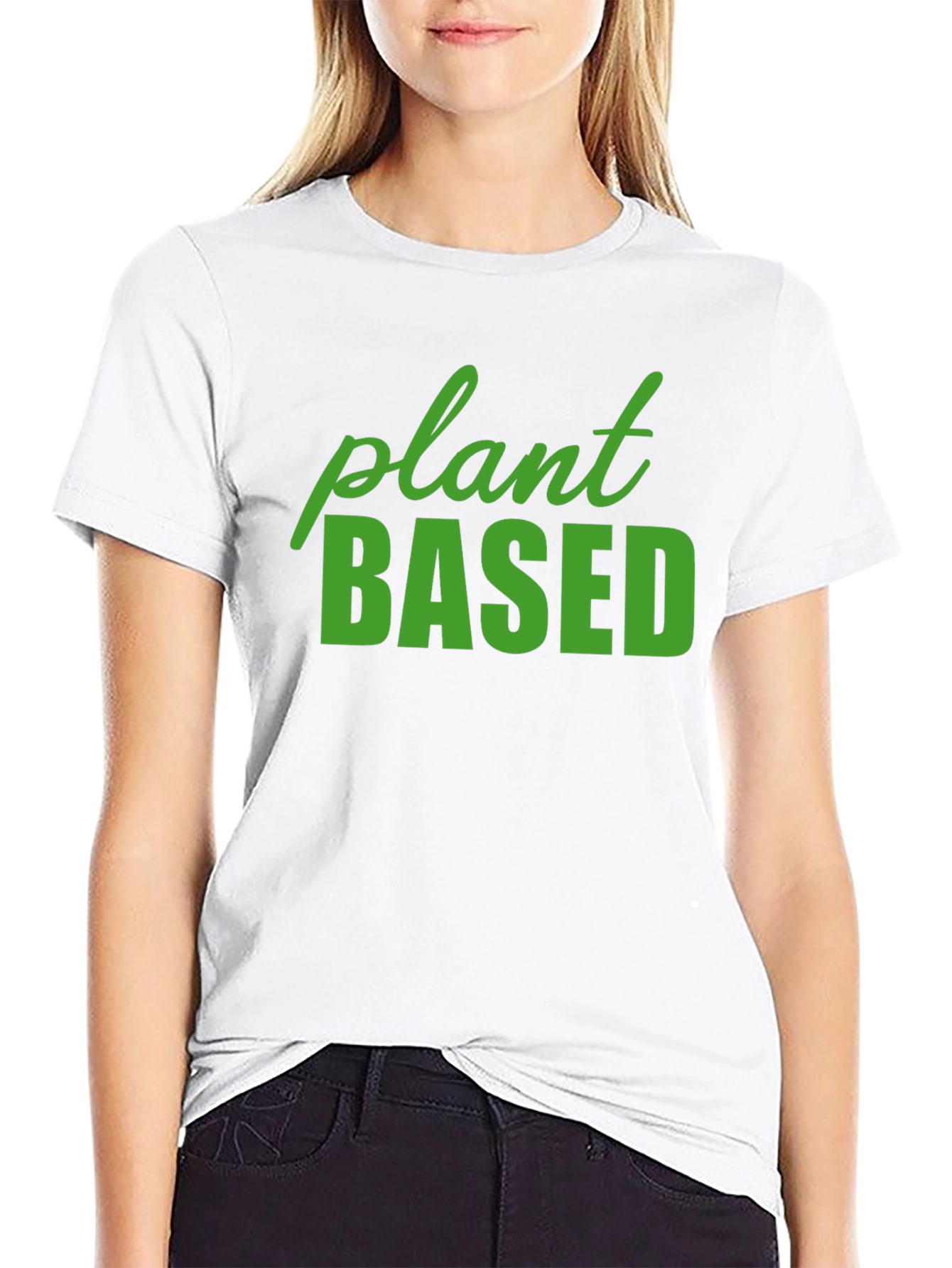 Plant Based Black T-Shirt - Vegan Lifestyle