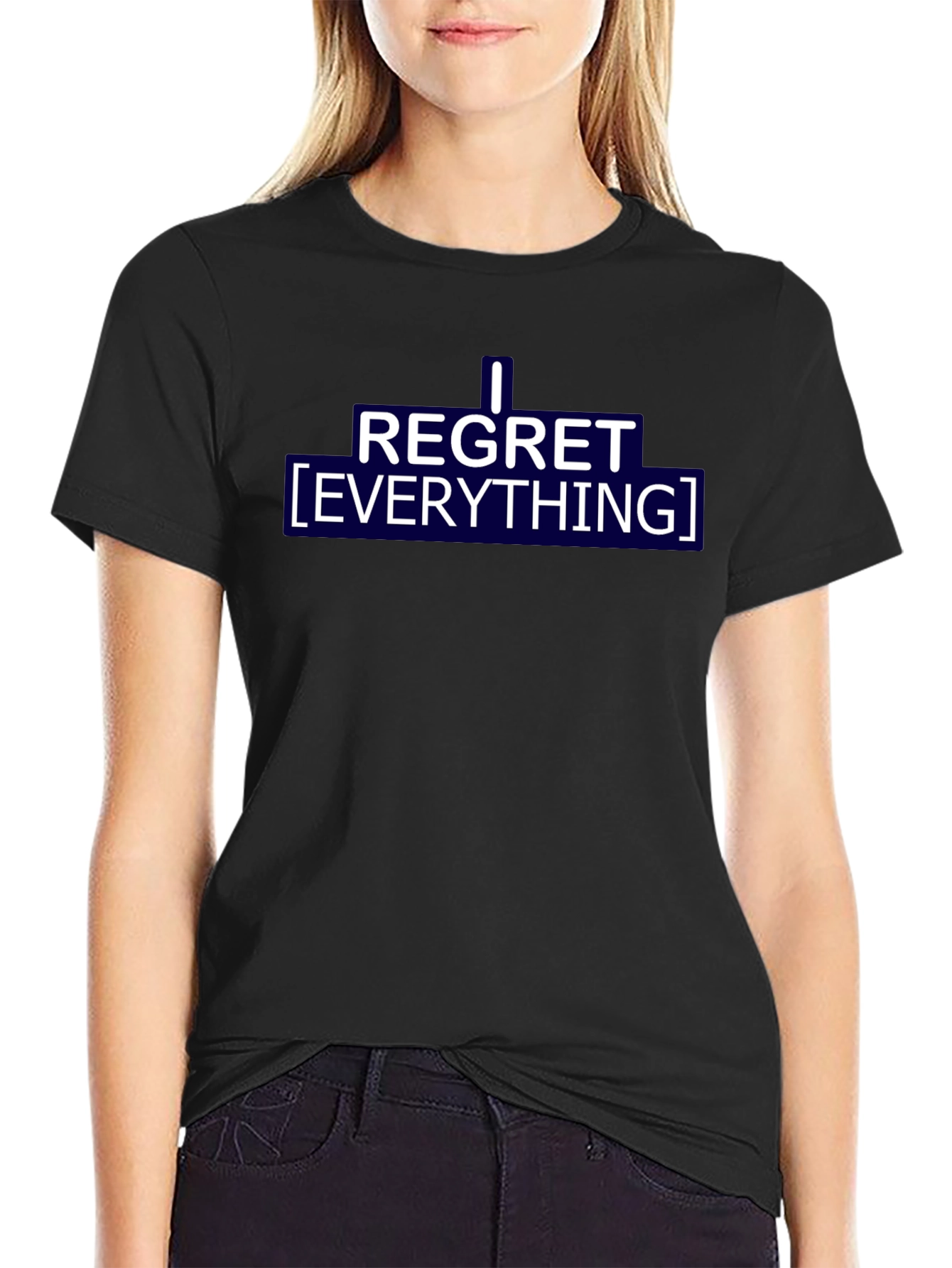 I Regret Everything Graphic Tee - Black