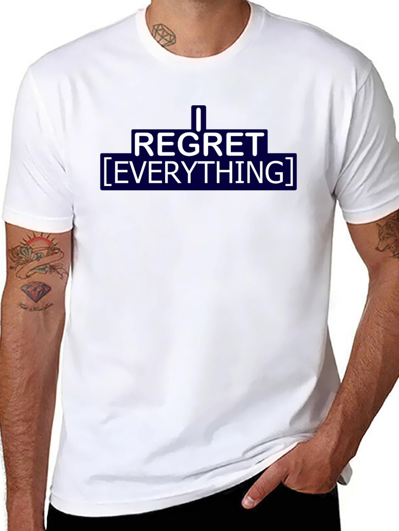 I Regret Everything Graphic Tee - Black