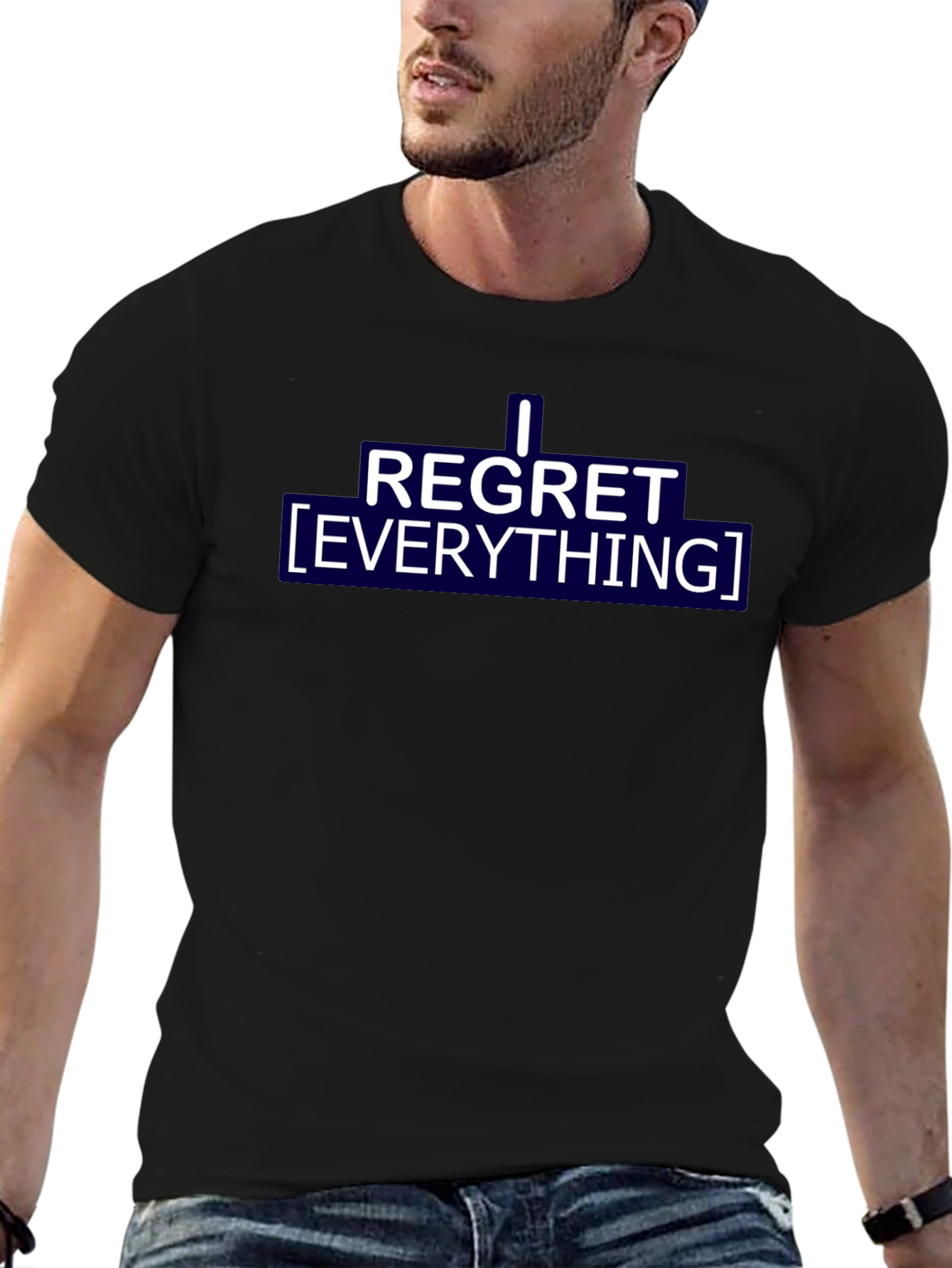 I Regret Everything Graphic Tee - Black