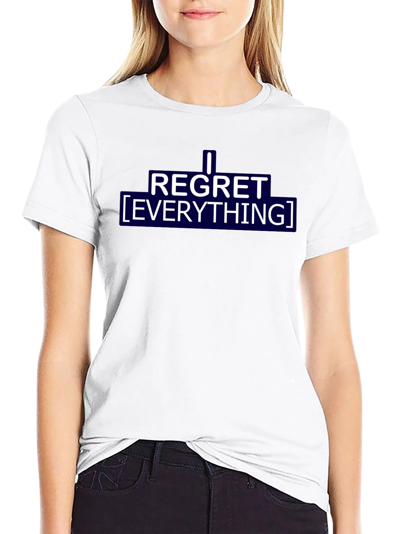 I Regret Everything Graphic Tee - Black