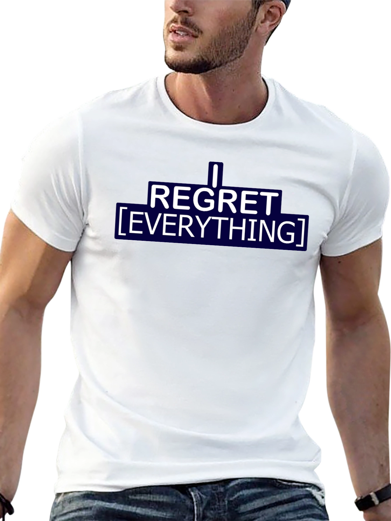I Regret Everything Graphic Tee - Black