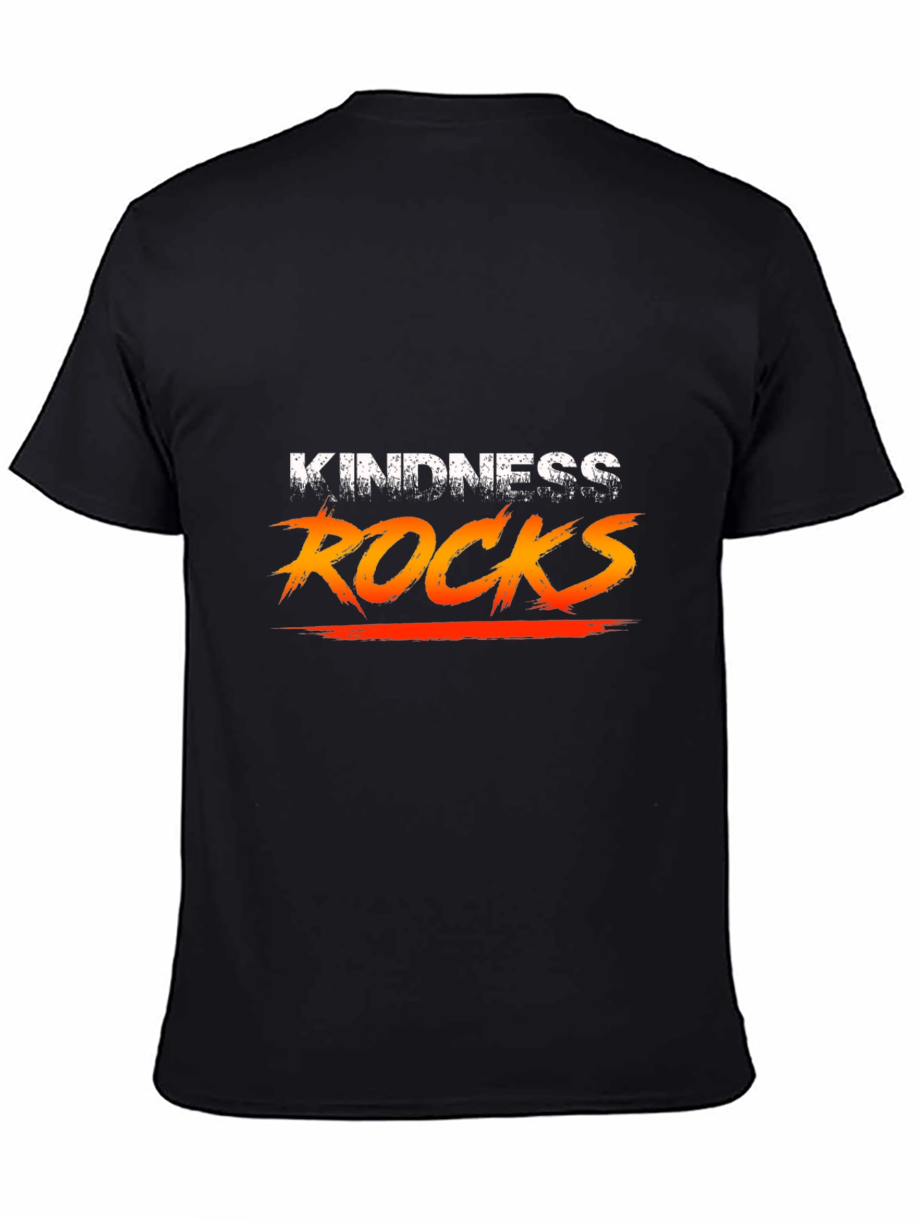 Kindness Rocks Graphic Tee - Black Casual T-Shirt