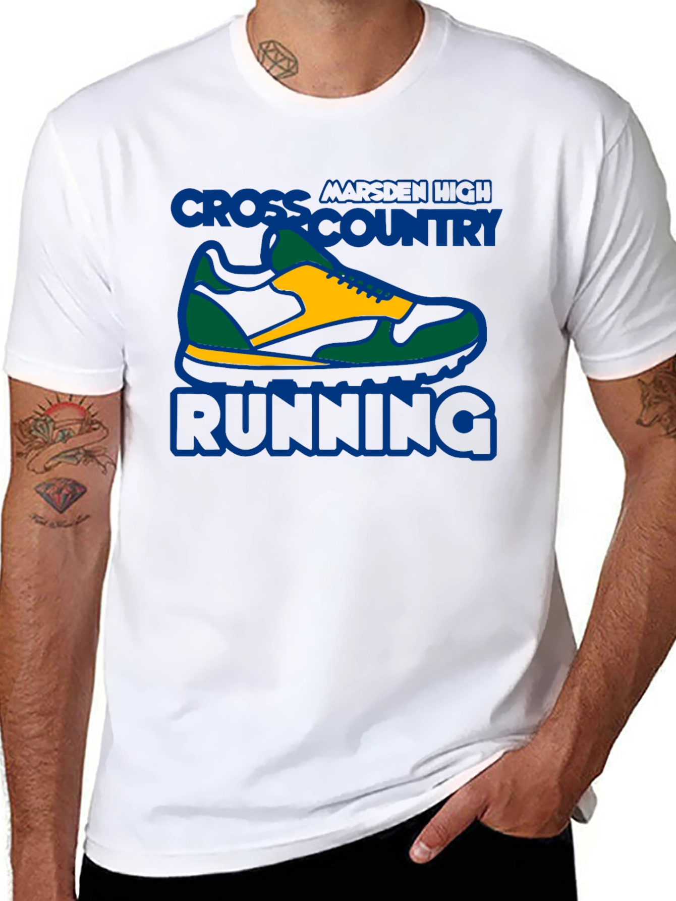 Cross Country Running Shoe T-Shirt