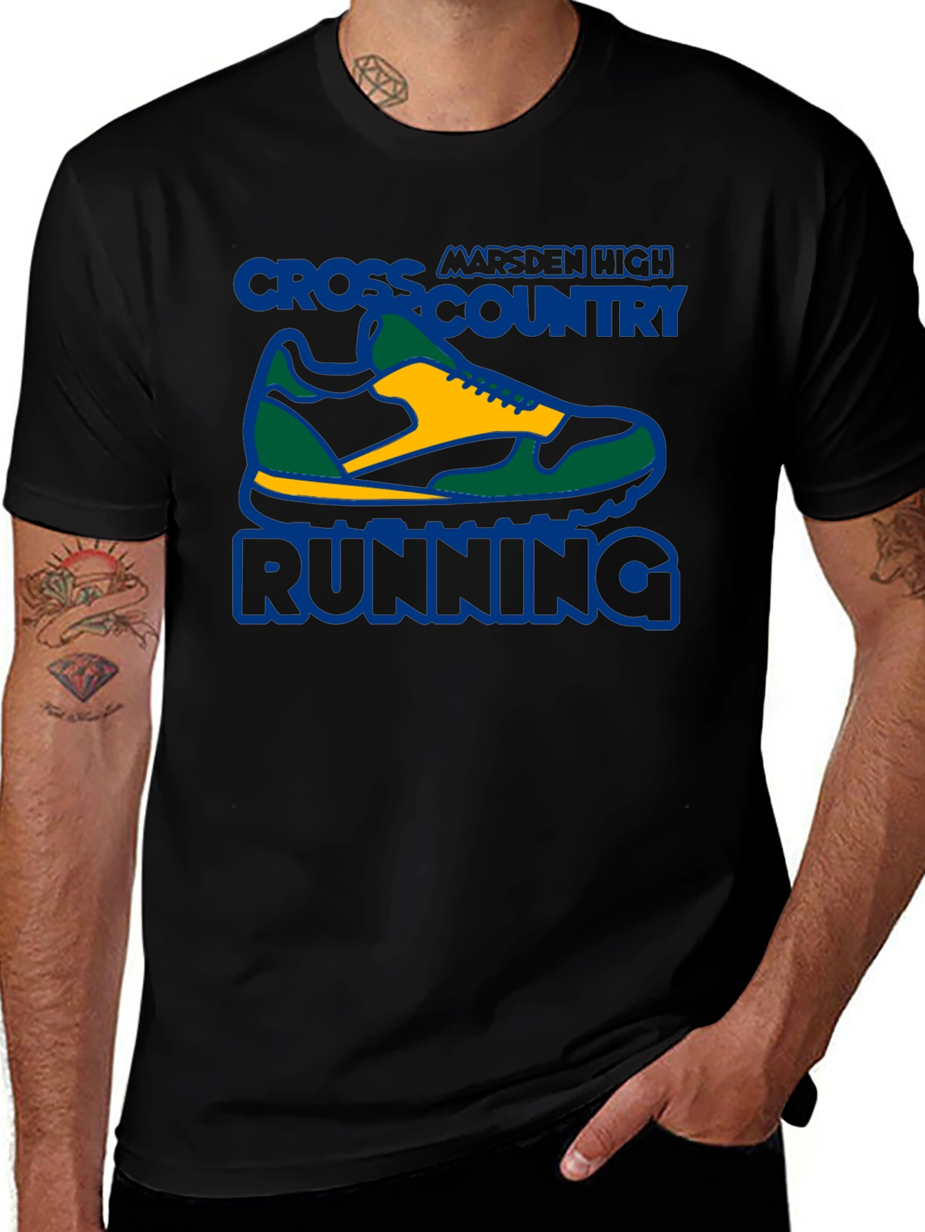 Cross Country Running Shoe T-Shirt