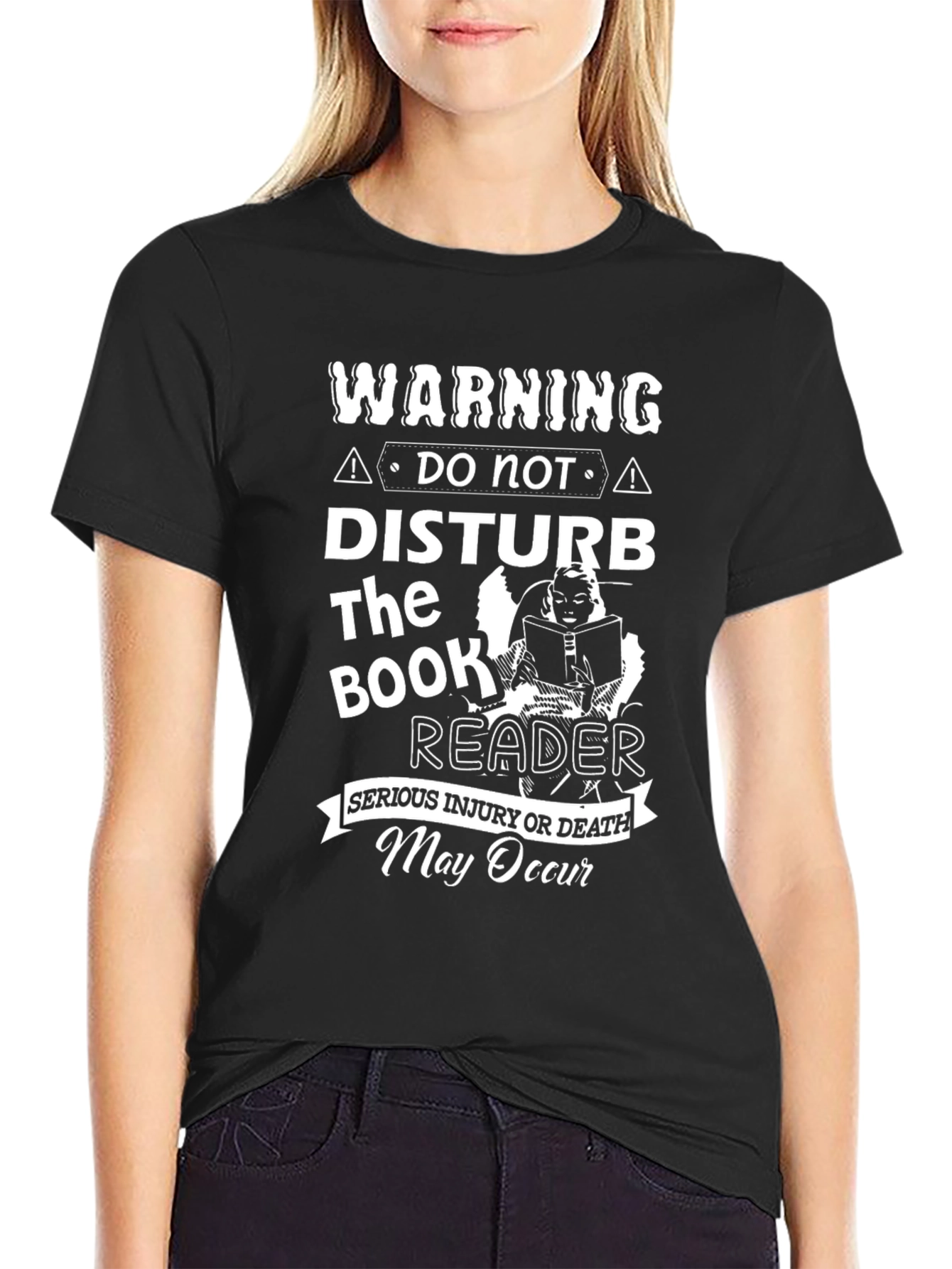 Warning: Do Not Disturb The Book Reader T-Shirt