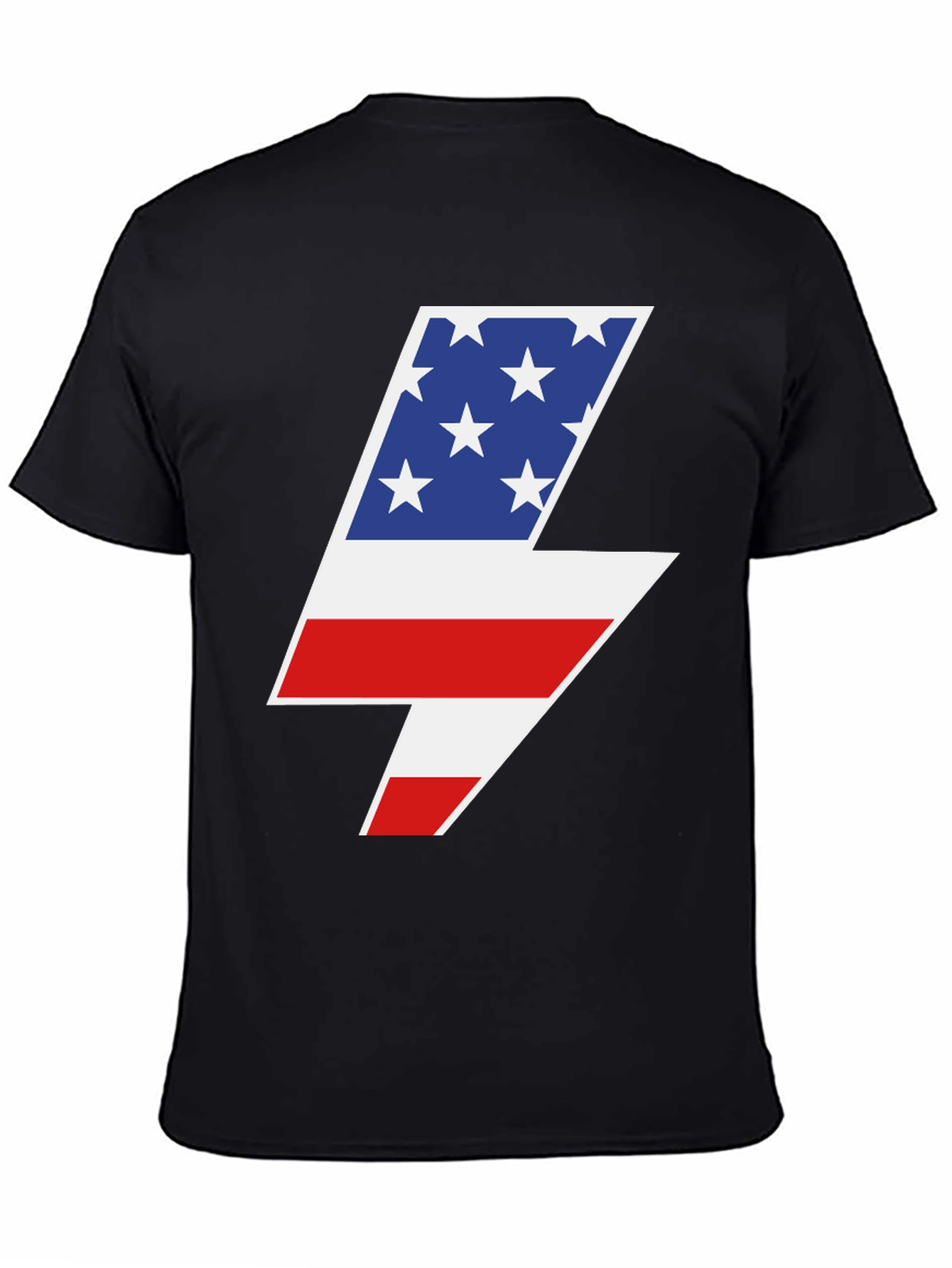 American Flag Lightning Bolt Graphic Tee