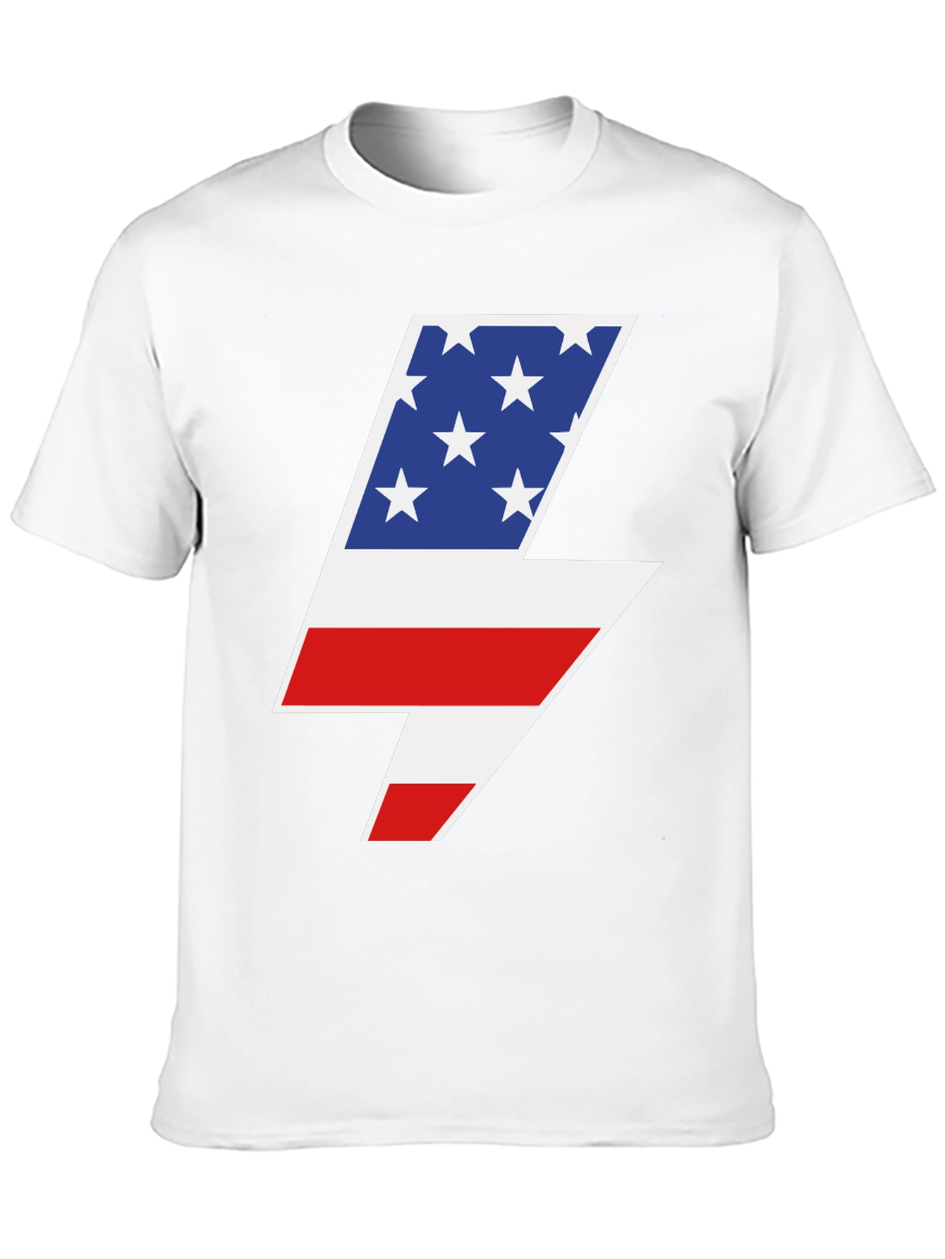 American Flag Lightning Bolt Graphic Tee